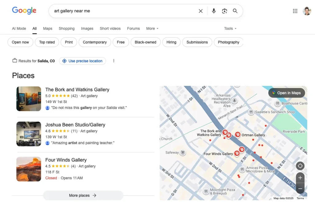 Google-Local-Business-3-pack-search-results-for-SEO